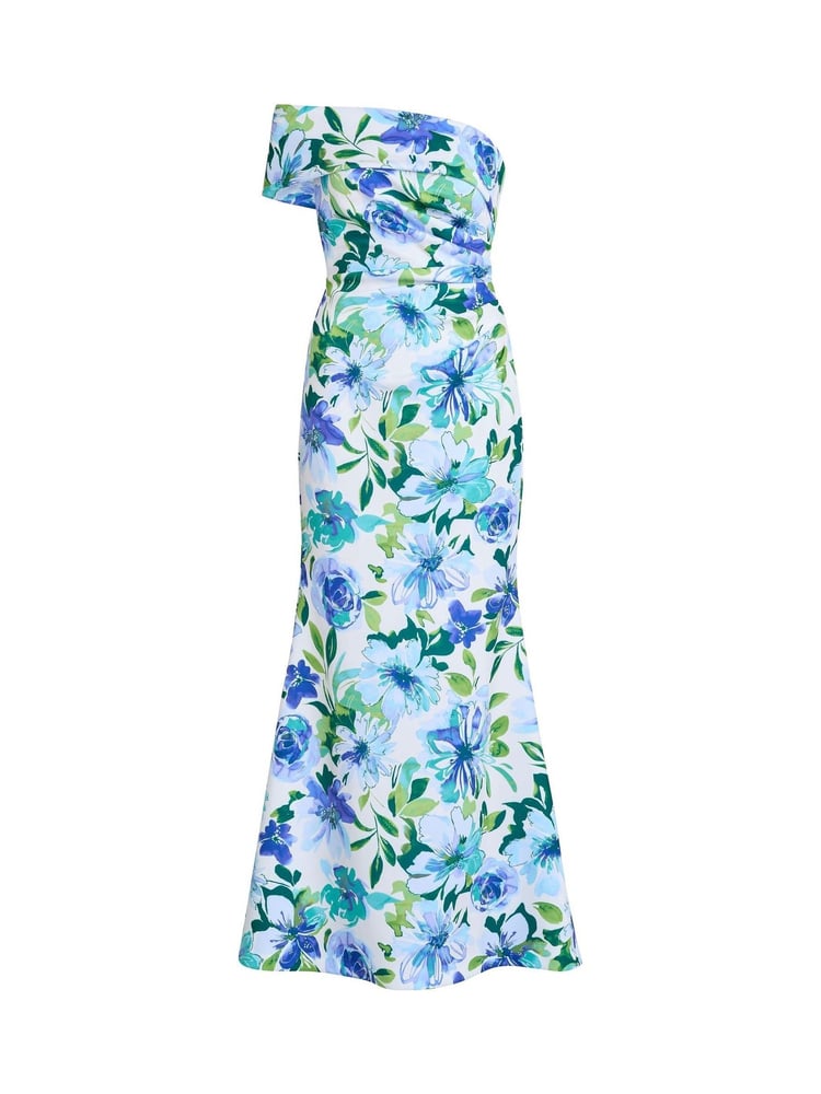 Gina Bacconi Blue Josie Printed Maxi Dress - Image 7 of 7