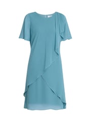 Gina Bacconi Blue Hallie Floral Print Tier Dress - Image 6 of 6
