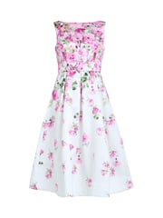 Gina Bacconi Pink Sophia Floral Print Midi Dress - Image 5 of 5