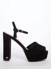 Dune London Black Mayci Ultra Platform Sandals - Image 1 of 5