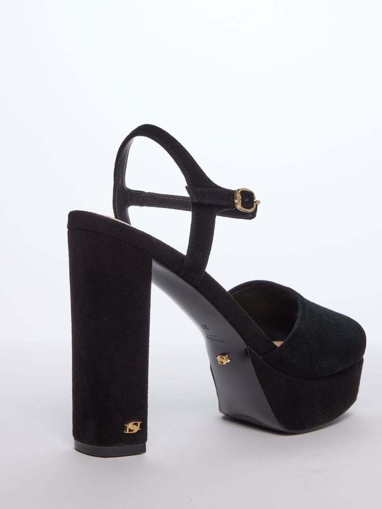 Dune London Black Mayci Ultra Platform Sandals - Image 2 of 5