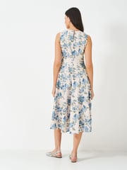 Crew Clothing Pink Panelled Fit And Flare Dress - Image 2 of 5