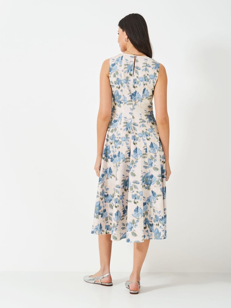 Crew Clothing Pink Panelled Fit And Flare Dress - Image 2 of 5