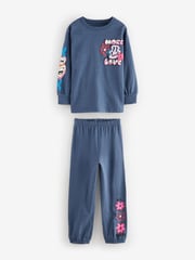 Pink/Cream 100% Cotton Joggers Pyjamas 3 Pack (3-16yrs) - Image 8 of 14