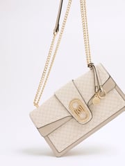 River Island Brown Panelled Shoulder Bag - Image 4 of 6