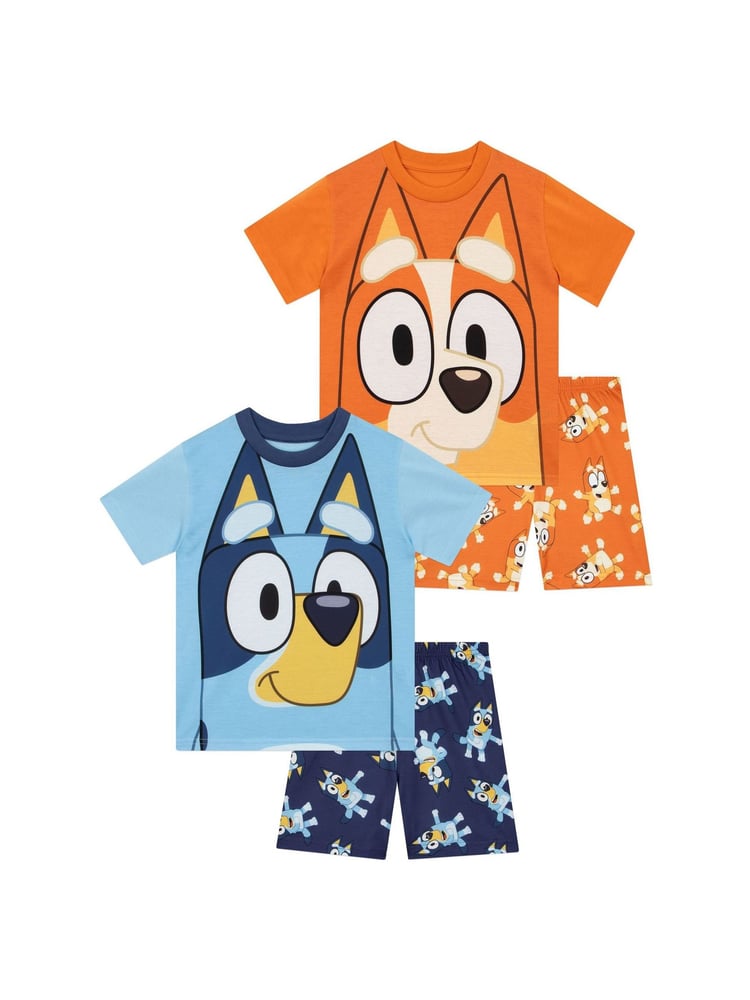 Character Blue Bingo Short Pyjamas 2 Pack - Image 1 of 5