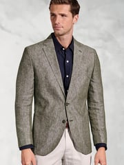 Brook Taverner Green 100% Linen Jacket - Image 1 of 5