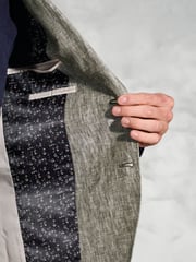 Brook Taverner Green 100% Linen Jacket - Image 2 of 5