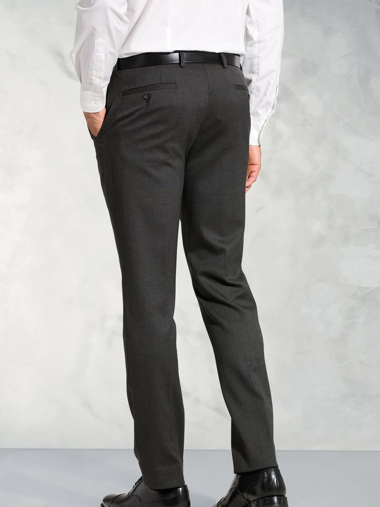 Brook Taverner Grey Flannel Trousers - Image 2 of 3