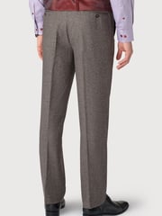 Brook Taverner Grey Donegal Wool Suit Trousers - Image 2 of 2