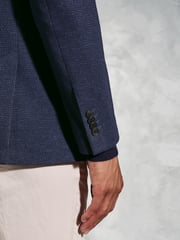 Brook Taverner Blue Jersey Subtle Puppytooth Jacket - Image 4 of 5
