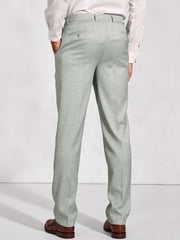 Brook Taverner Green Textured Occasion Suit Trousers - Image 2 of 2