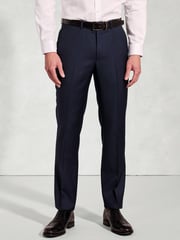 Brook Taverner Blue Wool Suit Trousers - Image 1 of 2