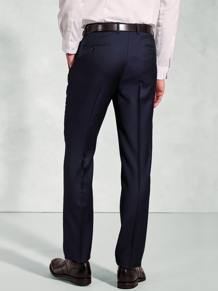 Brook Taverner Blue Wool Suit Trousers - Image 2 of 2