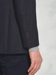 Brook Taverner Blue Pure New Wool Check Jacket - Image 4 of 5