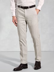 Brook Taverner Grey POW Check Occasion Suit Trousers - Image 1 of 2