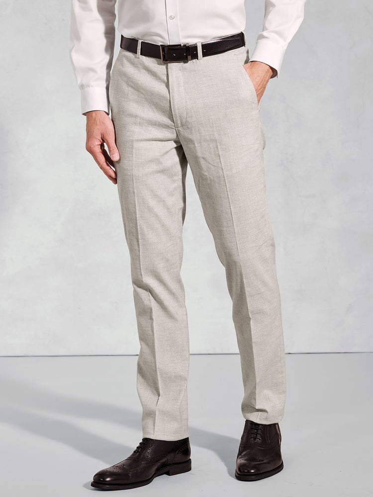 Brook Taverner Grey POW Check Occasion Suit Trousers - Image 1 of 2
