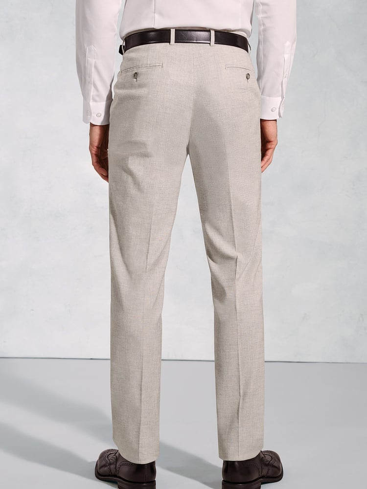 Brook Taverner Grey POW Check Occasion Suit Trousers - Image 2 of 2
