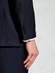 Brook Taverner Blue Wool Suit Jacket - Image 4 of 5
