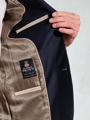 Brook Taverner Blue Wool Suit Jacket - Image 5 of 5