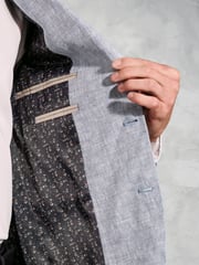 Brook Taverner Blue Pure Linen Jacket - Image 5 of 5