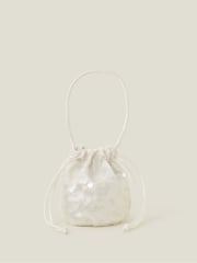 Angels By Accessorize Natural Girls Sequin Drawstring Pouch Bag - Image 1 of 2