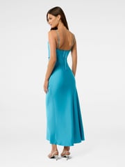 Forever New Blue Mia Satin Maxi Dress - Image 2 of 5