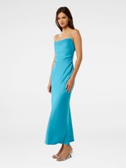 Forever New Blue Mia Satin Maxi Dress - Image 3 of 5
