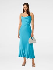 Forever New Blue Mia Satin Maxi Dress - Image 4 of 5