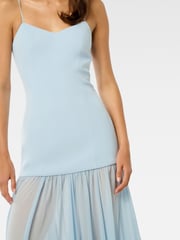 Forever New Blue Luca Dropped Waist Maxi Dress - Image 4 of 5