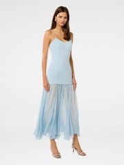 Forever New Blue Luca Dropped Waist Maxi Dress - Image 5 of 5