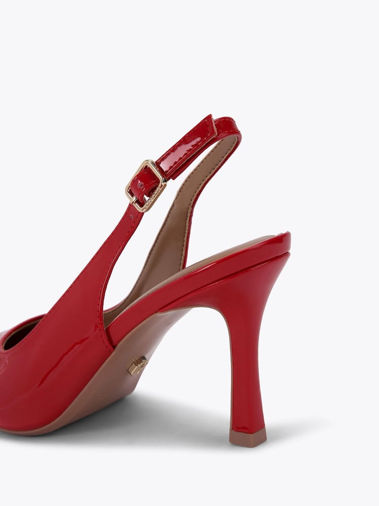 Carvela Red Corletta Sling Court Shoes - Image 4 of 4
