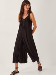 Monsoon Black Rachel Sleeveless Culottes Jumpsuit - Image 1 of 4