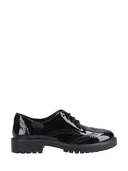 Hush Puppies Senior Athena Patent Black Shoes - Image 1 of 3