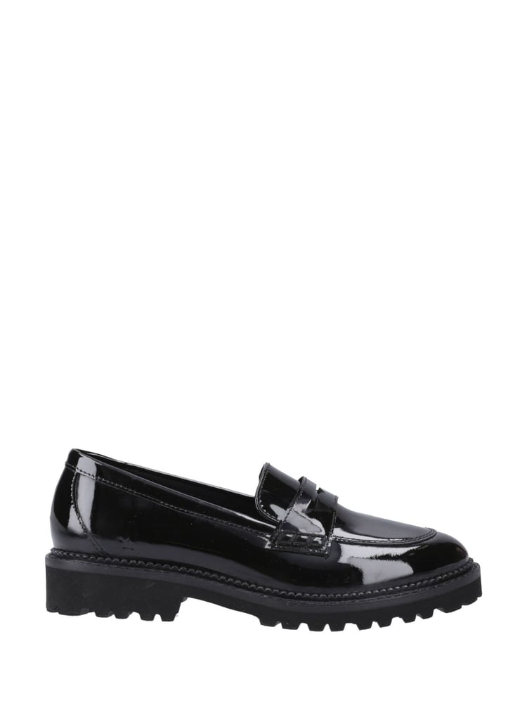 Hush Puppies Senior Grazia Patent Black Loafers - Image 1 of 4