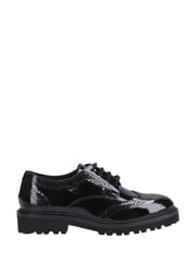 Hush Puppies Junior Gabi Lace Up Patent Black Shoes - Image 1 of 4