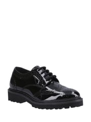 Hush Puppies Junior Gabi Lace Up Patent Black Shoes - Image 2 of 4