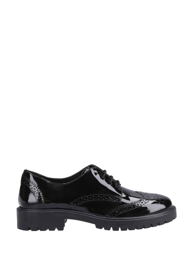 Hush Puppies Junior Athena Patent Black Shoes - Image 1 of 4