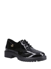 Hush Puppies Junior Athena Patent Black Shoes - Image 2 of 4