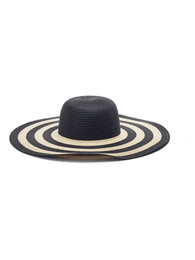Moda in Pelle Guilia Floppy Striped Black Hat - Bild 2 von 4