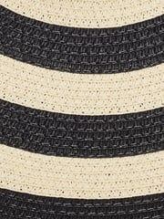 Moda in Pelle Guilia Floppy Striped Black Hat - Bild 4 von 4