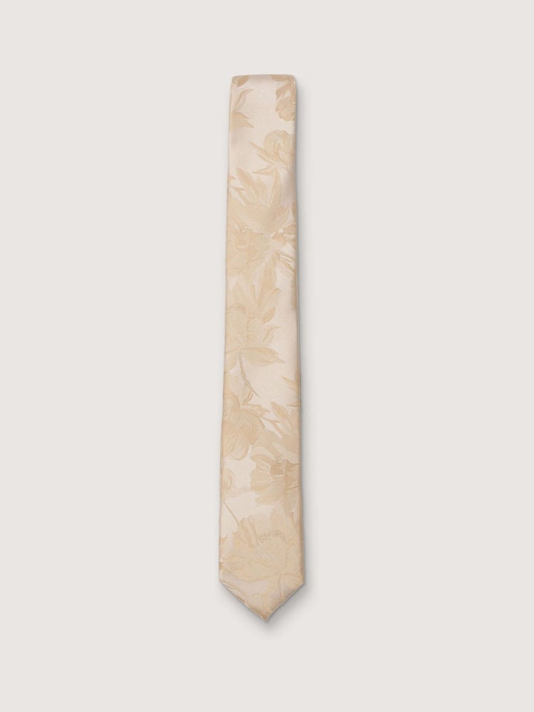 Antique Rogue Natural Summer Floral Tie - Image 1 of 4