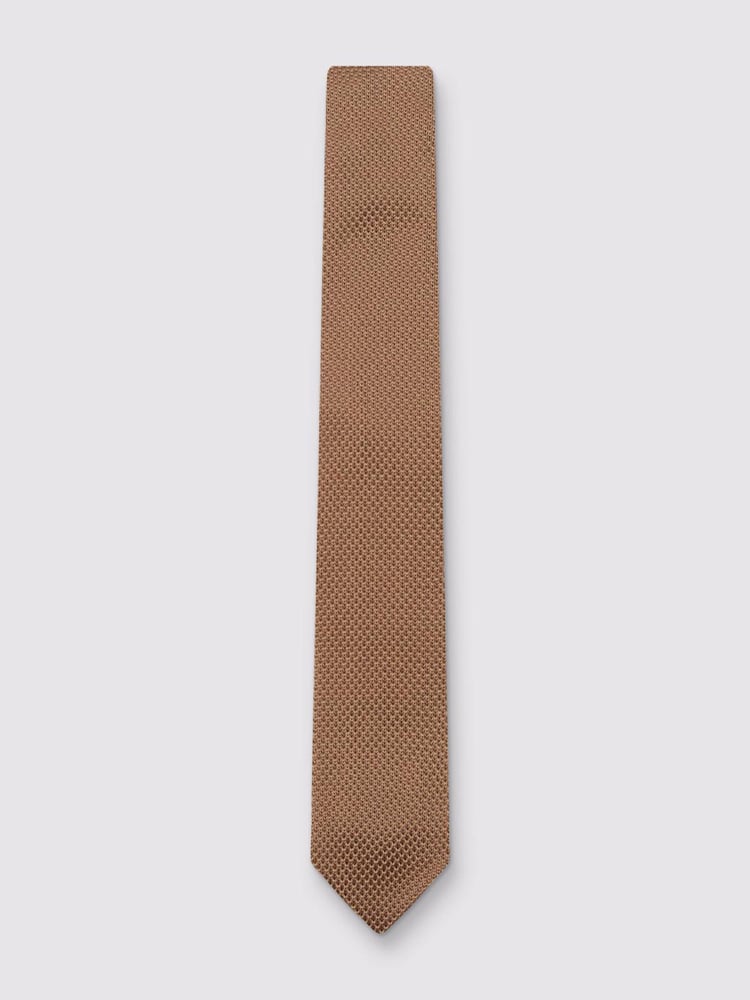 Antique Rogue Brown Knitted Tie - Image 1 of 4