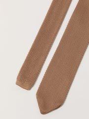 Antique Rogue Brown Knitted Tie - Image 4 of 4