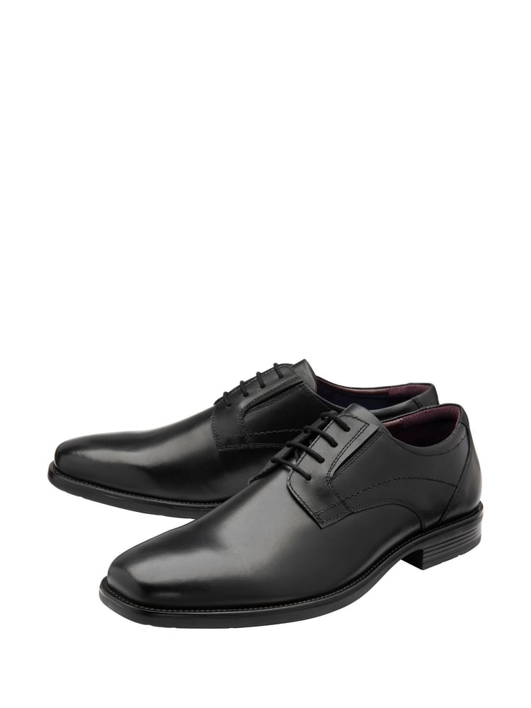 Lotus Black Wide Fit Lace-Up Formal Shoes - Image 2 of 4