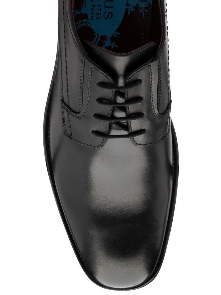 Lotus Black Wide Fit Lace-Up Formal Shoes - Image 4 of 4 Lotus Black Wide Fit Lace-Up Formal Shoes - Image 4 of 4