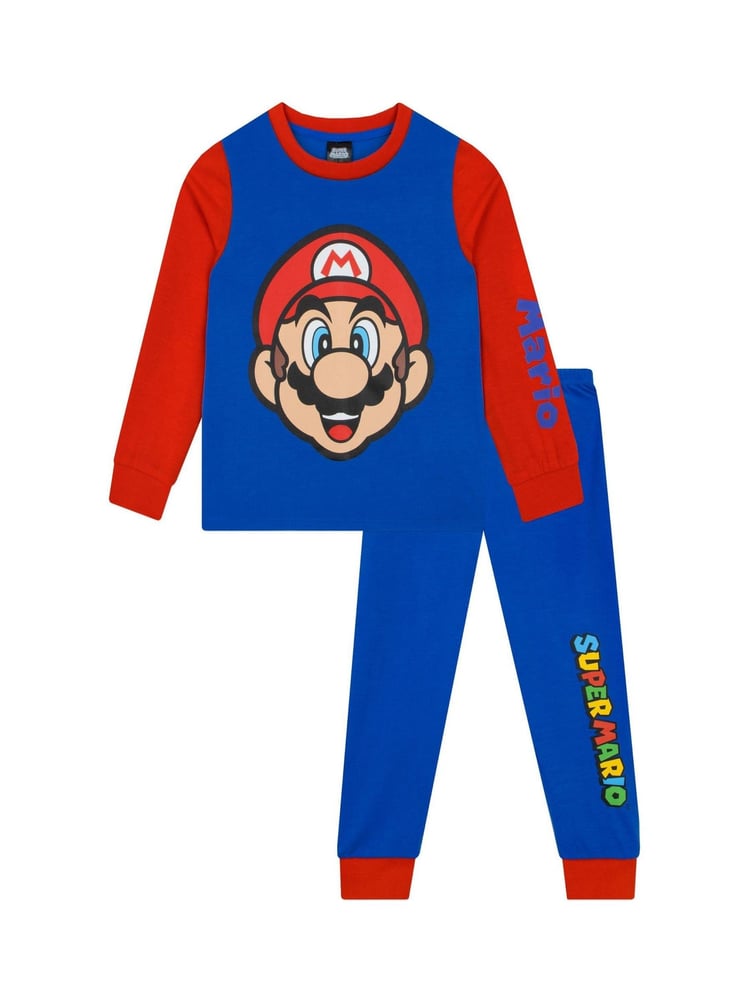Character Blue Super Mario Pyjamas 2 Pack - Image 2 of 5