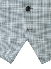 Skopes Blue Aspen Tailored Fit Single Breasted Puppytooth Check Waistcoat - Image 6 of 6