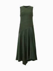 AllSaints Green Pia Satin Dress - Image 6 of 6