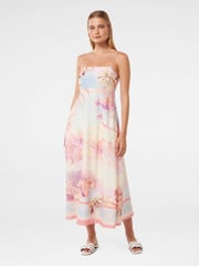 Forever New Joanne Midi Dress with A Touch Of Linen - Bild 1 von 4